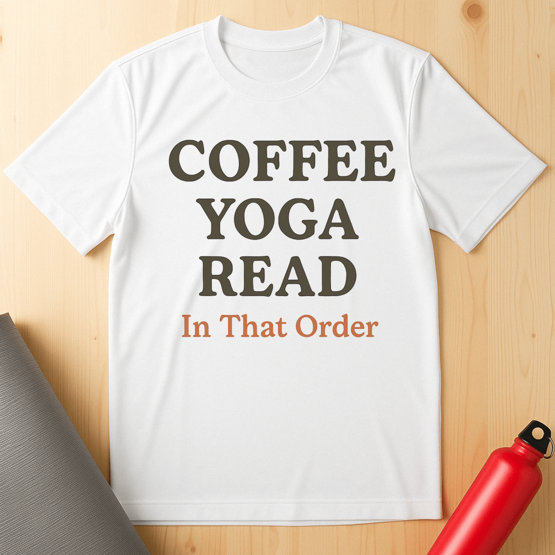 Coffee, Yoga, Read, In That Order Tee