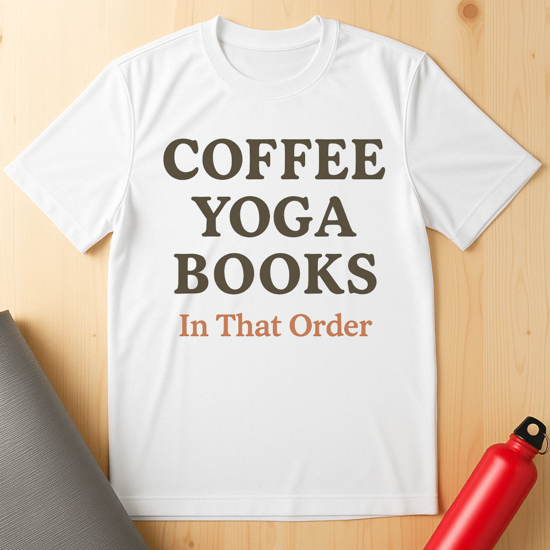 Coffee, Yoga, Books In That Order Tee