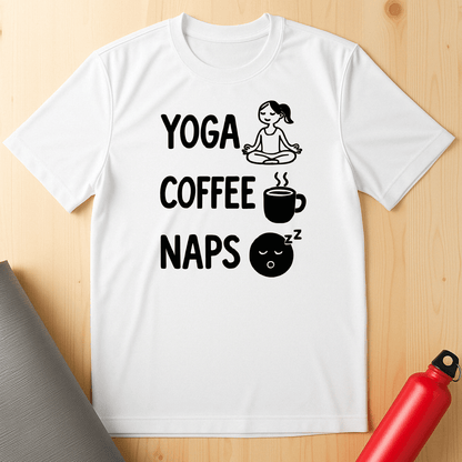 Yoga Coffee Naps Unisex Tee