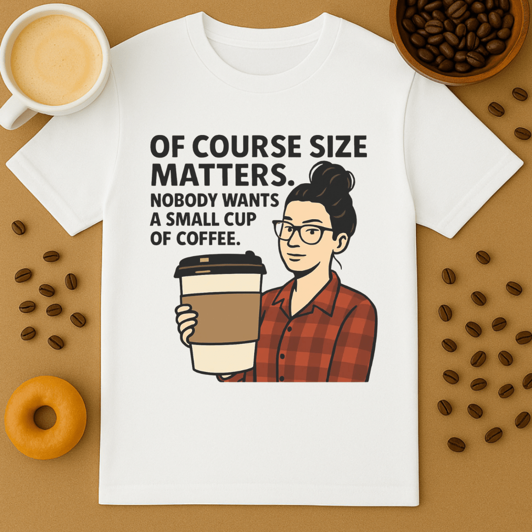 Size Matters Coffee Shirt
