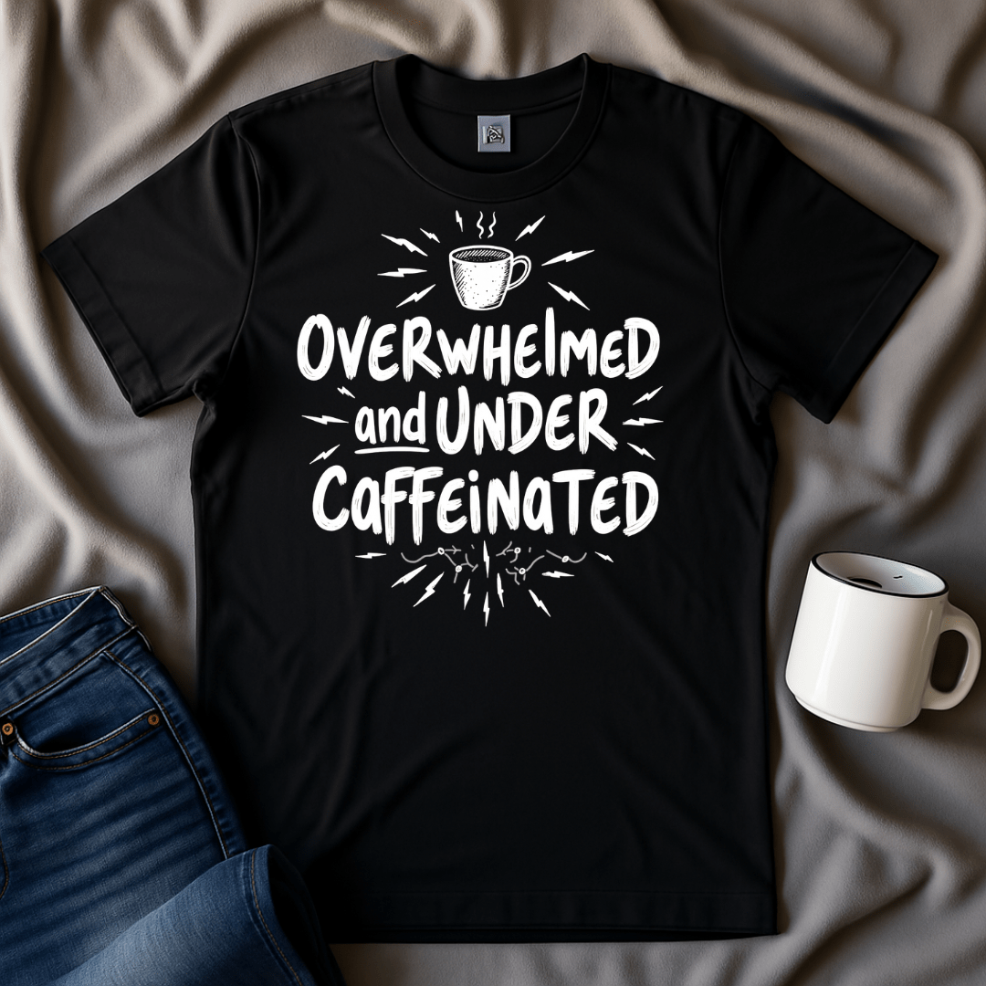 Overwhelmed And Under Caffeinated T-shirt