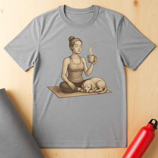 Vintage Style Coffee Yoga Tee