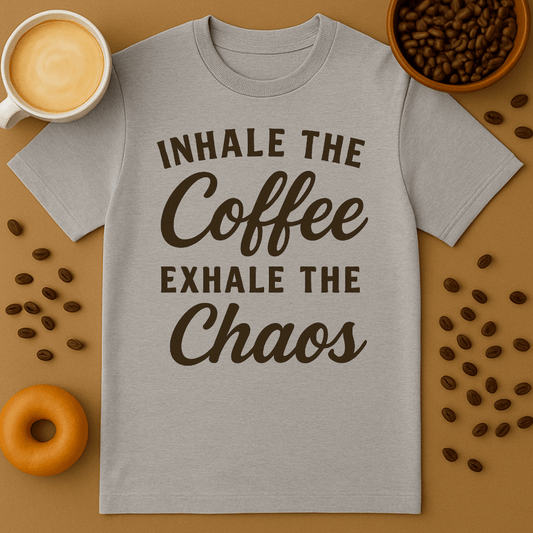 Inhale The Coffee, Exhale The Chaos Tee