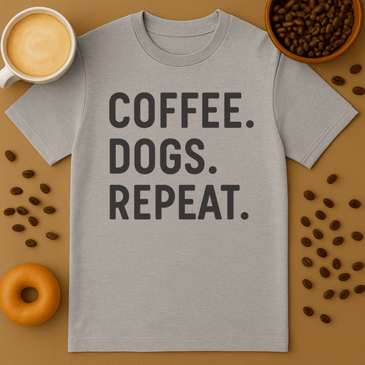 Coffee Dogs Repeat Tee