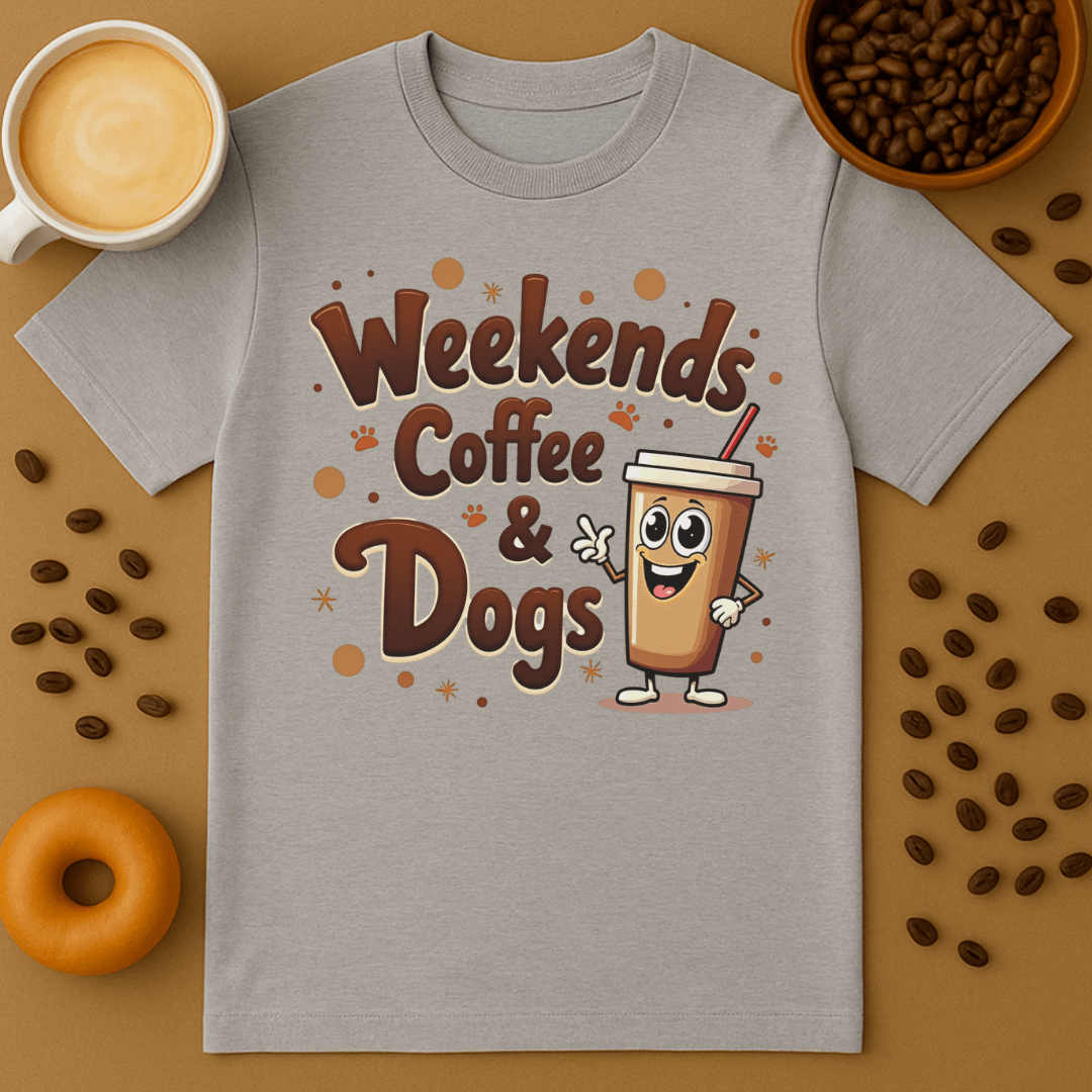 Weekends, Coffee, Dogs T-shirt