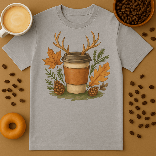 Antler Forest Coffee Shirt