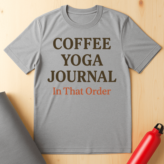 Coffee Yoga Journal Tee