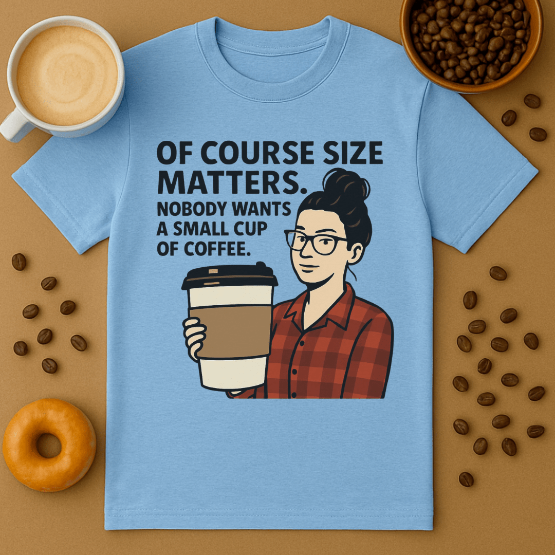Size Matters Coffee Shirt