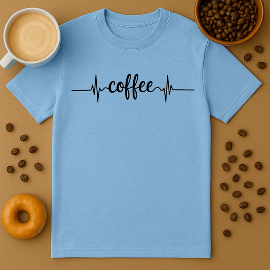Coffee Heartbeat T Shirt