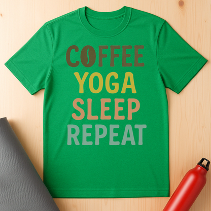 Coffee, Yoga, Vibes, Repeat Tee