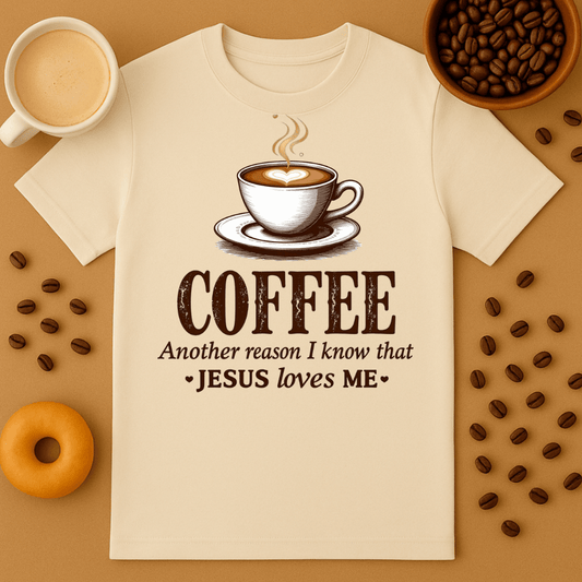 Coffee Another Reason I Know That Jesus Loves Me T Shirt