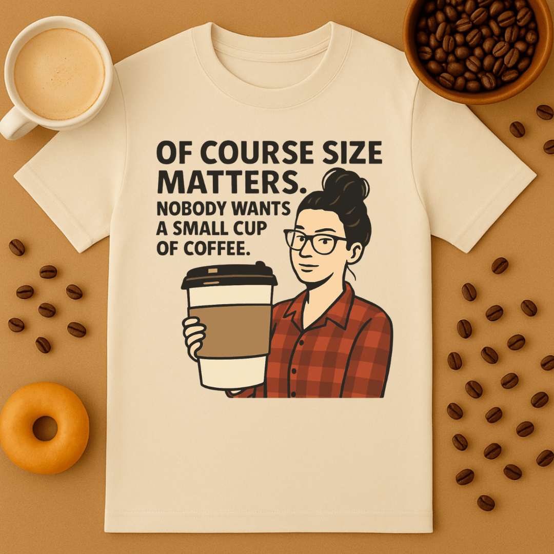 Size Matters Coffee Shirt
