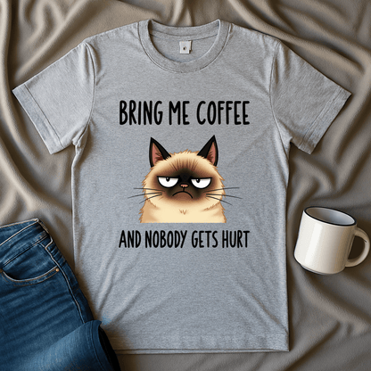 Bring Me Coffee, And Nobody Gets Hurt Cat T-shirt