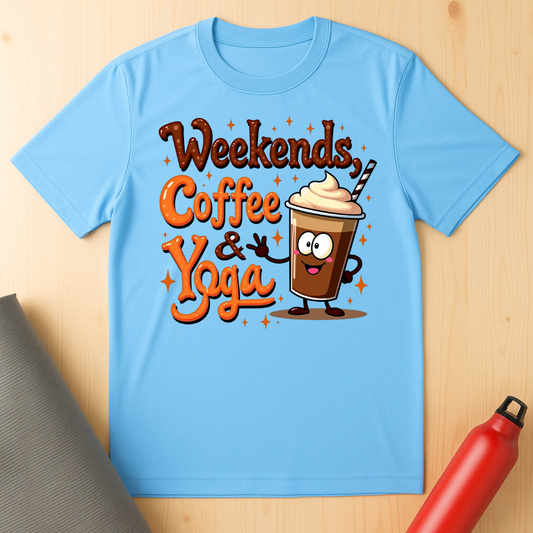 Weekends, Coffee, Yoga T-shirt