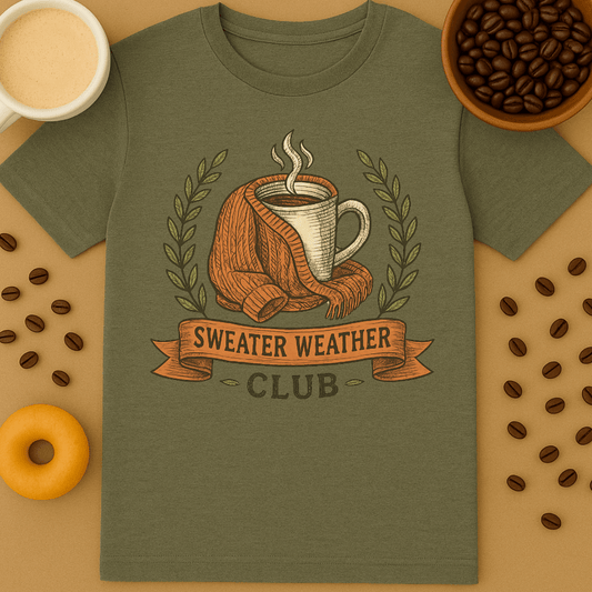 Sweater Weather Club Coffee Tee