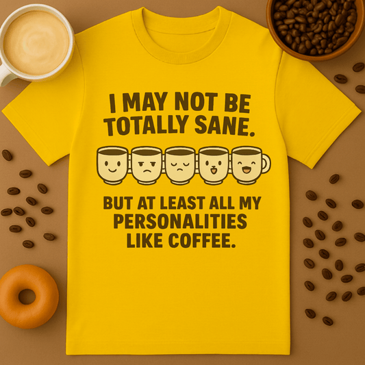 All My Personalities Like Coffee Shirt