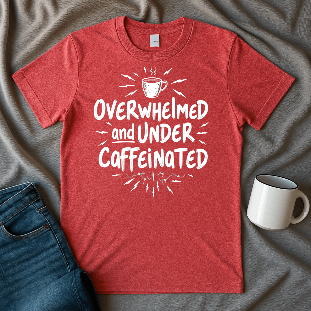 Overwhelmed And Under Caffeinated T-shirt