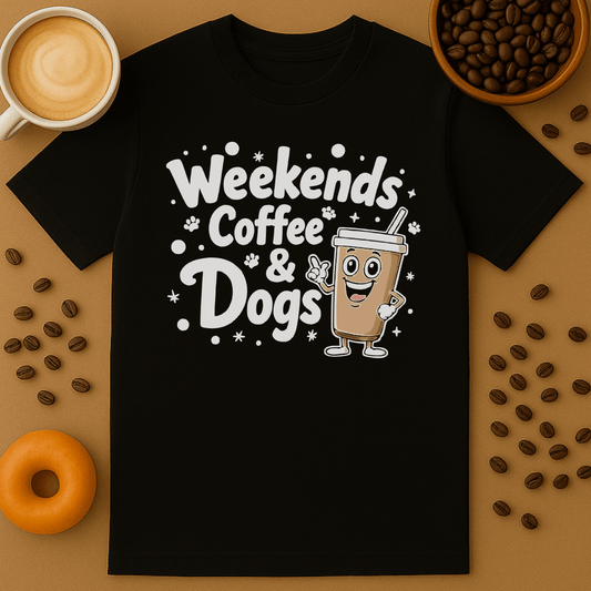 Weekends, Coffee, Dogs T-shirt
