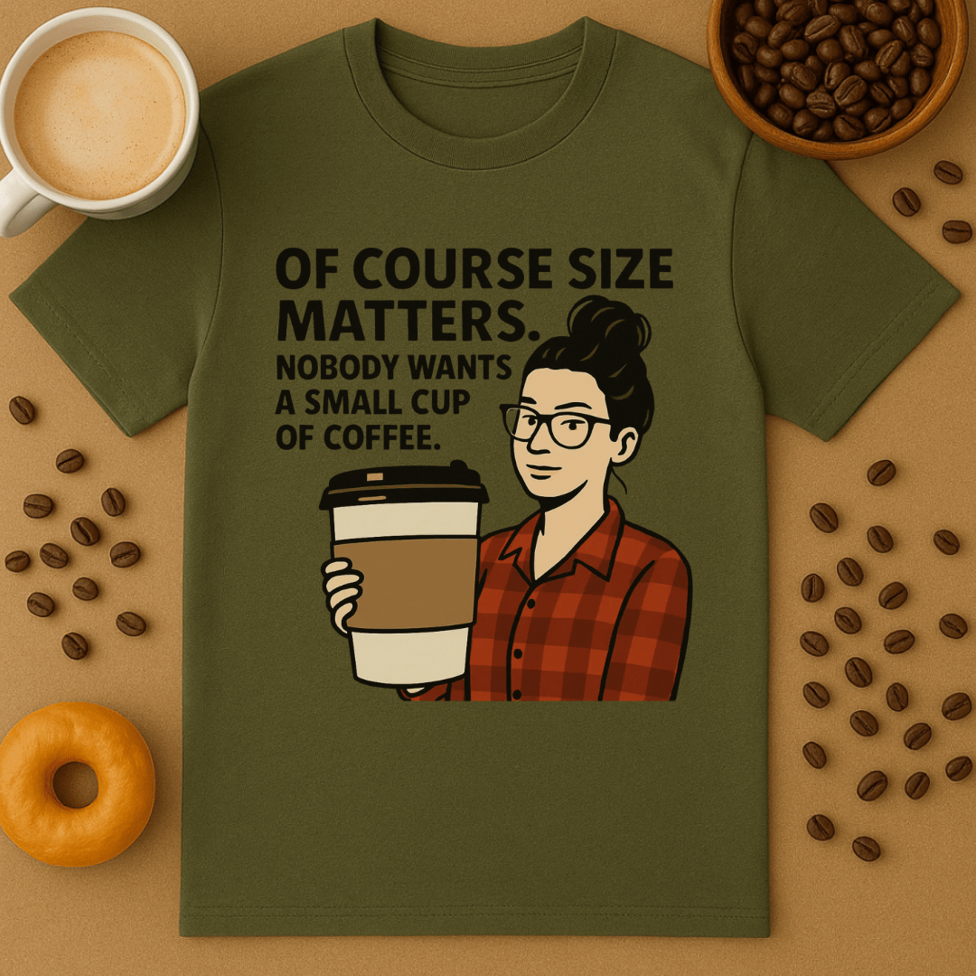 Size Matters Coffee Shirt