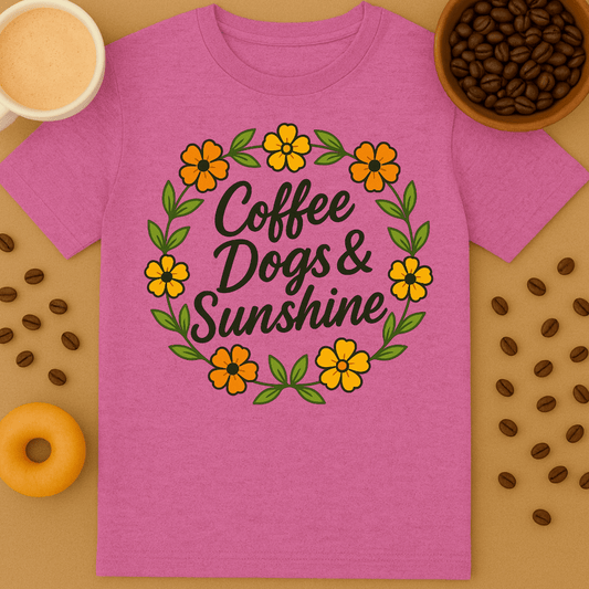 Coffee, Dogs & Sunshine Tee