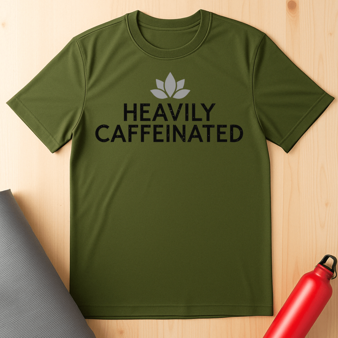 Heavily Caffeinated Yoga Tee