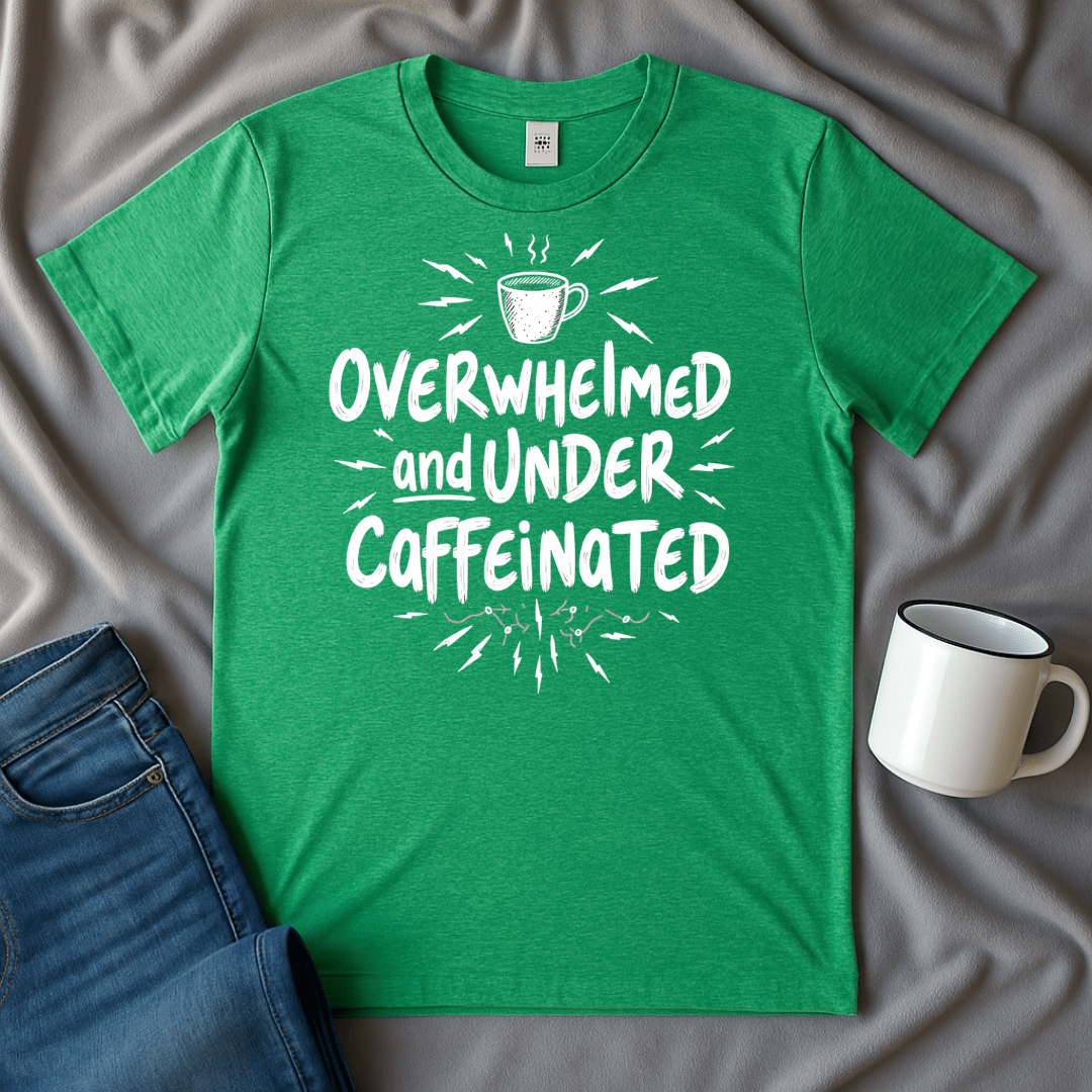 Overwhelmed And Under Caffeinated T-shirt
