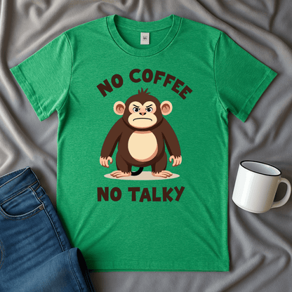 No Coffee No Talky Monkey T-shirt