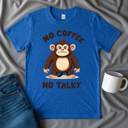 No Coffee No Talky Monkey T-shirt