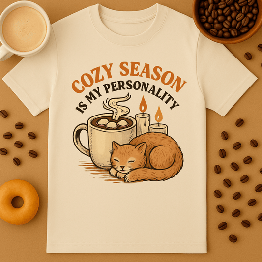 Cozy Cat Coffee Tee
